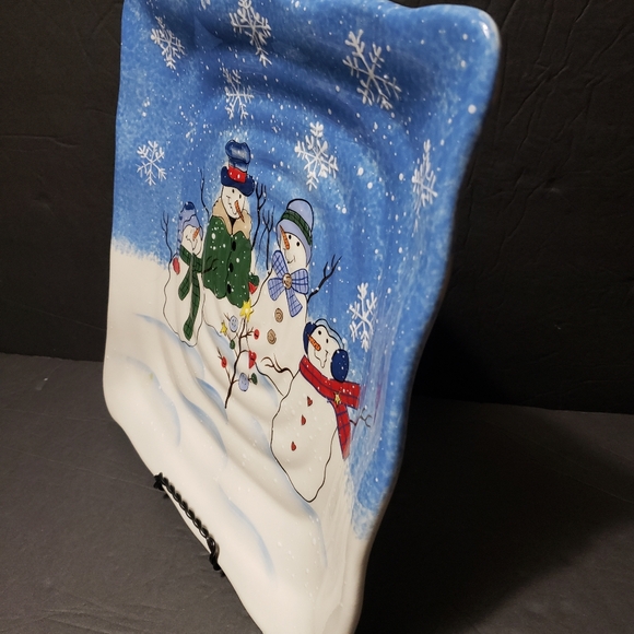 ST. NICHOLAS SQUARE *Button Up* Square Serving/Snack Plate (11") (REPLACEMENT) - Picture 2 of 5